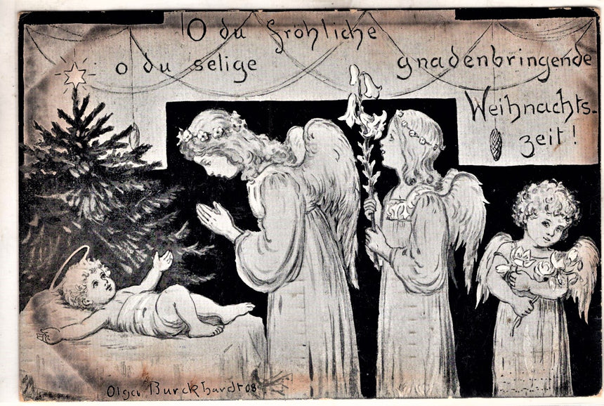 Cartolina Buon Natale / anno. Frohe Weihnachten / Neues Jahr. Merry Christmas & Happy New Year | Collezionissimo