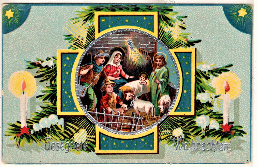 Cartolina Buon Natale / anno. Frohe Weihnachten / Neues Jahr. Merry Christmas & Happy New Year | Collezionissimo