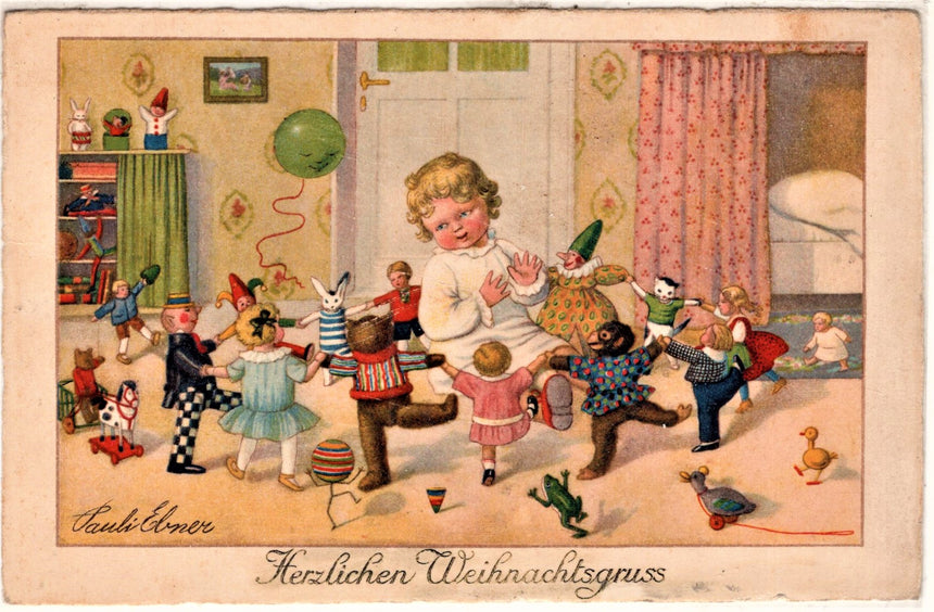 Cartolina Buon Natale / anno. Frohe Weihnachten / Neues Jahr. Merry Christmas & Happy New Year | Collezionissimo