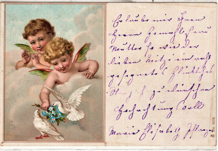 Cartolina Buon Natale / anno. Frohe Weihnachten / Neues Jahr. Merry Christmas & Happy New Year | Collezionissimo