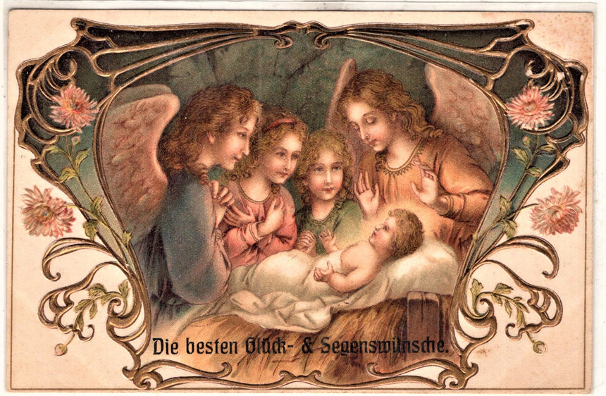 Cartolina Buon Natale / anno. Frohe Weihnachten / Neues Jahr. Merry Christmas & Happy New Year | Collezionissimo