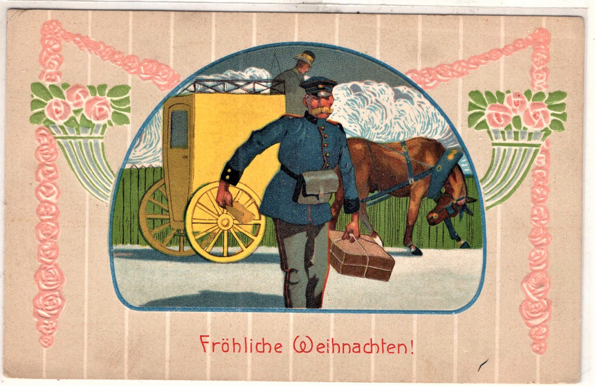 Cartolina Buon Natale / anno. Frohe Weihnachten / Neues Jahr. Merry Christmas & Happy New Year | Collezionissimo