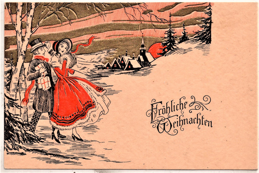 Cartolina Buon Natale / anno. Frohe Weihnachten / Neues Jahr. Merry Christmas & Happy New Year | Collezionissimo