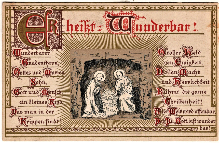 Cartolina Buon Natale / anno. Frohe Weihnachten / Neues Jahr. Merry Christmas & Happy New Year | Collezionissimo