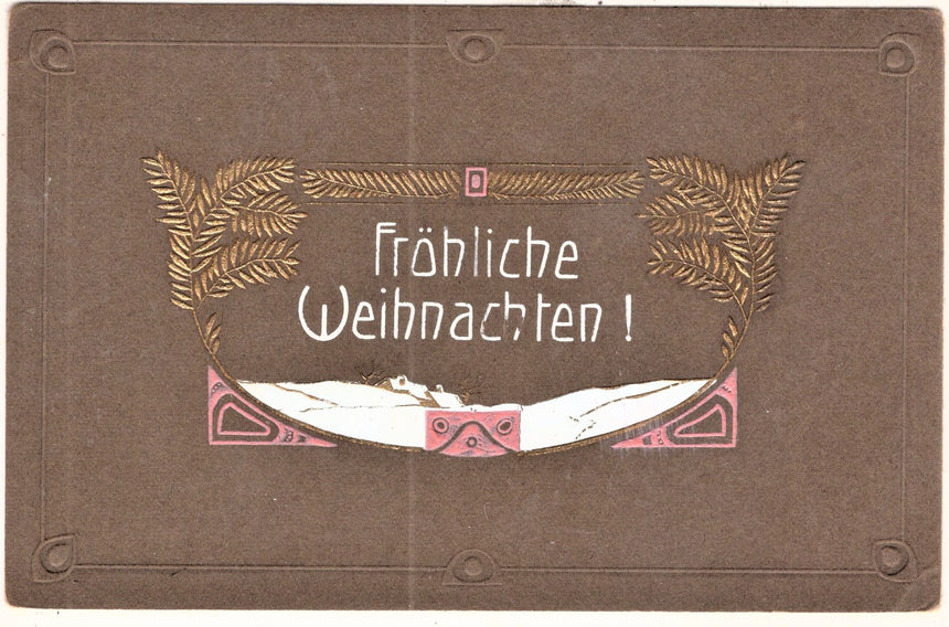 Cartolina Buon Natale / anno. Frohe Weihnachten / Neues Jahr. Merry Christmas & Happy New Year | Collezionissimo