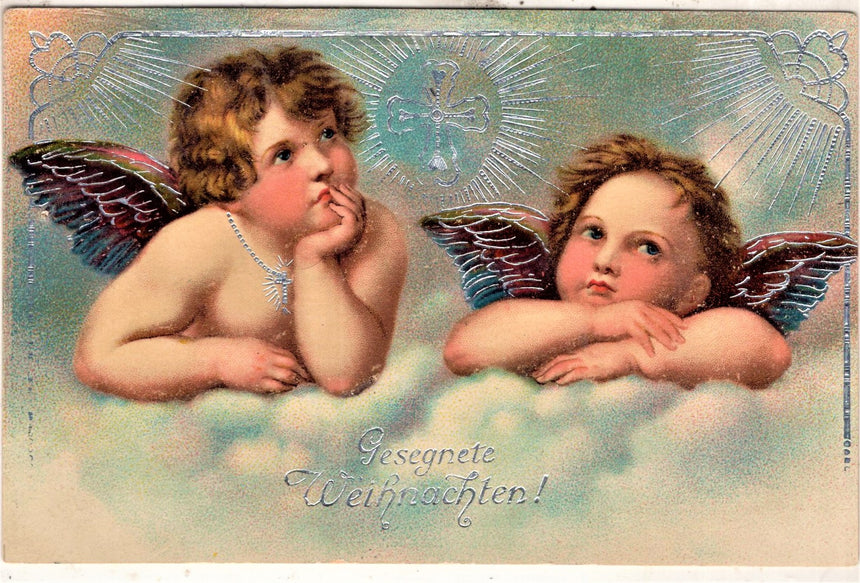 Cartolina Buon Natale / anno. Frohe Weihnachten / Neues Jahr. Merry Christmas & Happy New Year | Collezionissimo