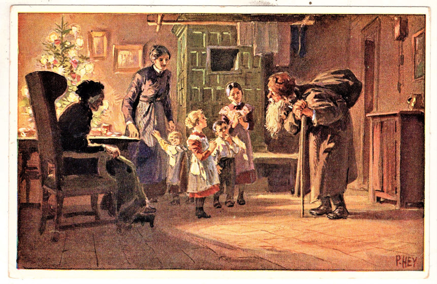 Cartolina Buon Natale / anno. Frohe Weihnachten / Neues Jahr. Merry Christmas & Happy New Year | Collezionissimo