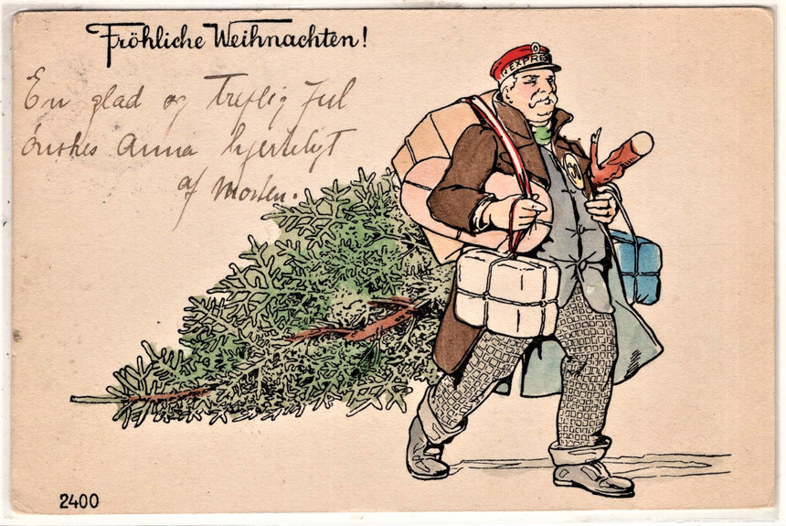 Cartolina Buon Natale / anno. Frohe Weihnachten / Neues Jahr. Merry Christmas & Happy New Year | Collezionissimo