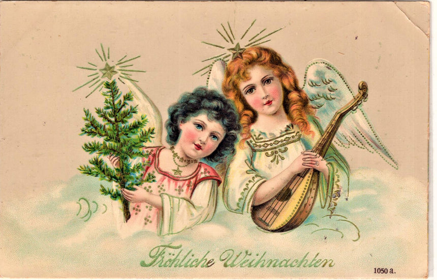 Cartolina Buon Natale / anno. Frohe Weihnachten / Neues Jahr. Merry Christmas & Happy New Year | Collezionissimo