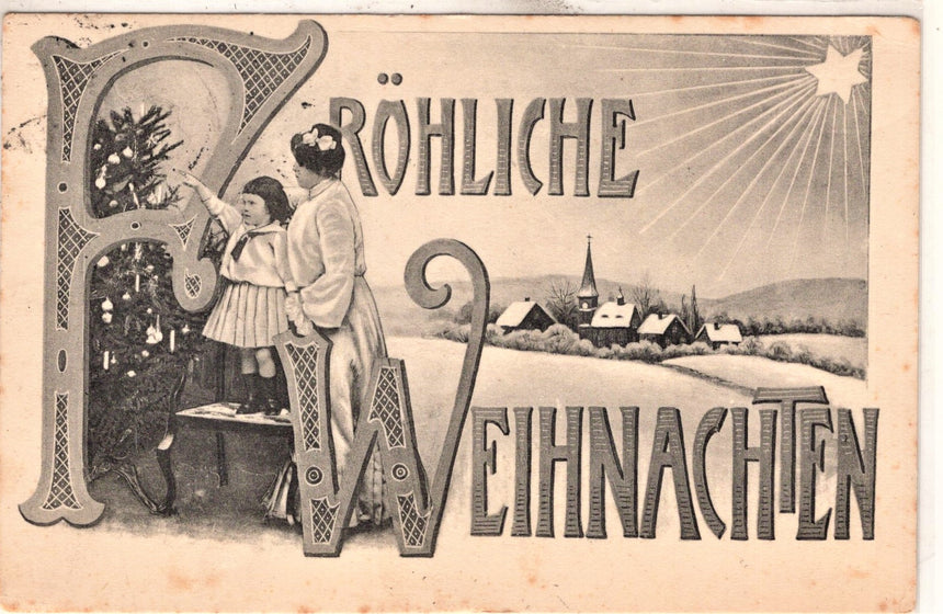 Cartolina Buon Natale / anno. Frohe Weihnachten / Neues Jahr. Merry Christmas & Happy New Year | Collezionissimo