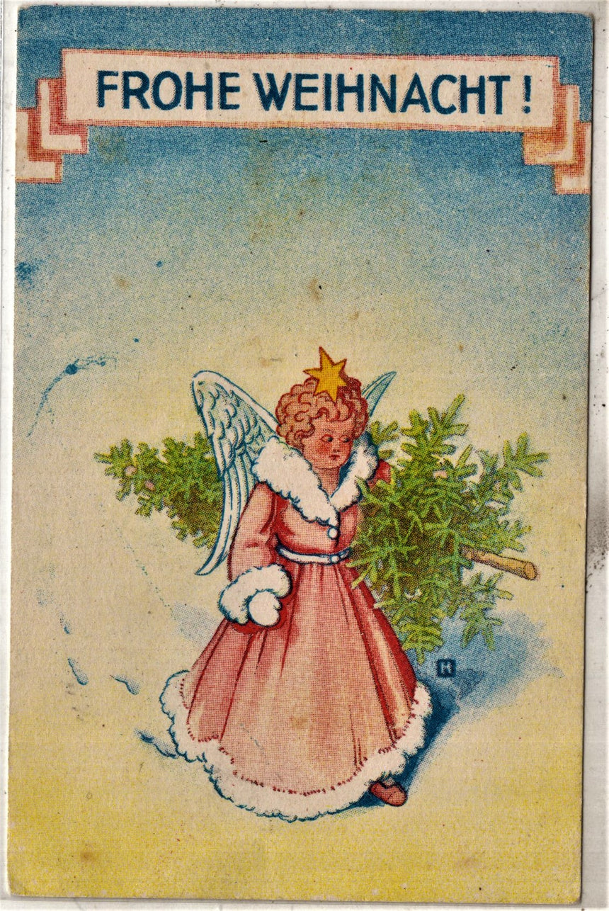 Cartolina Buon Natale / anno. Frohe Weihnachten / Neues Jahr. Merry Christmas & Happy New Year | Collezionissimo