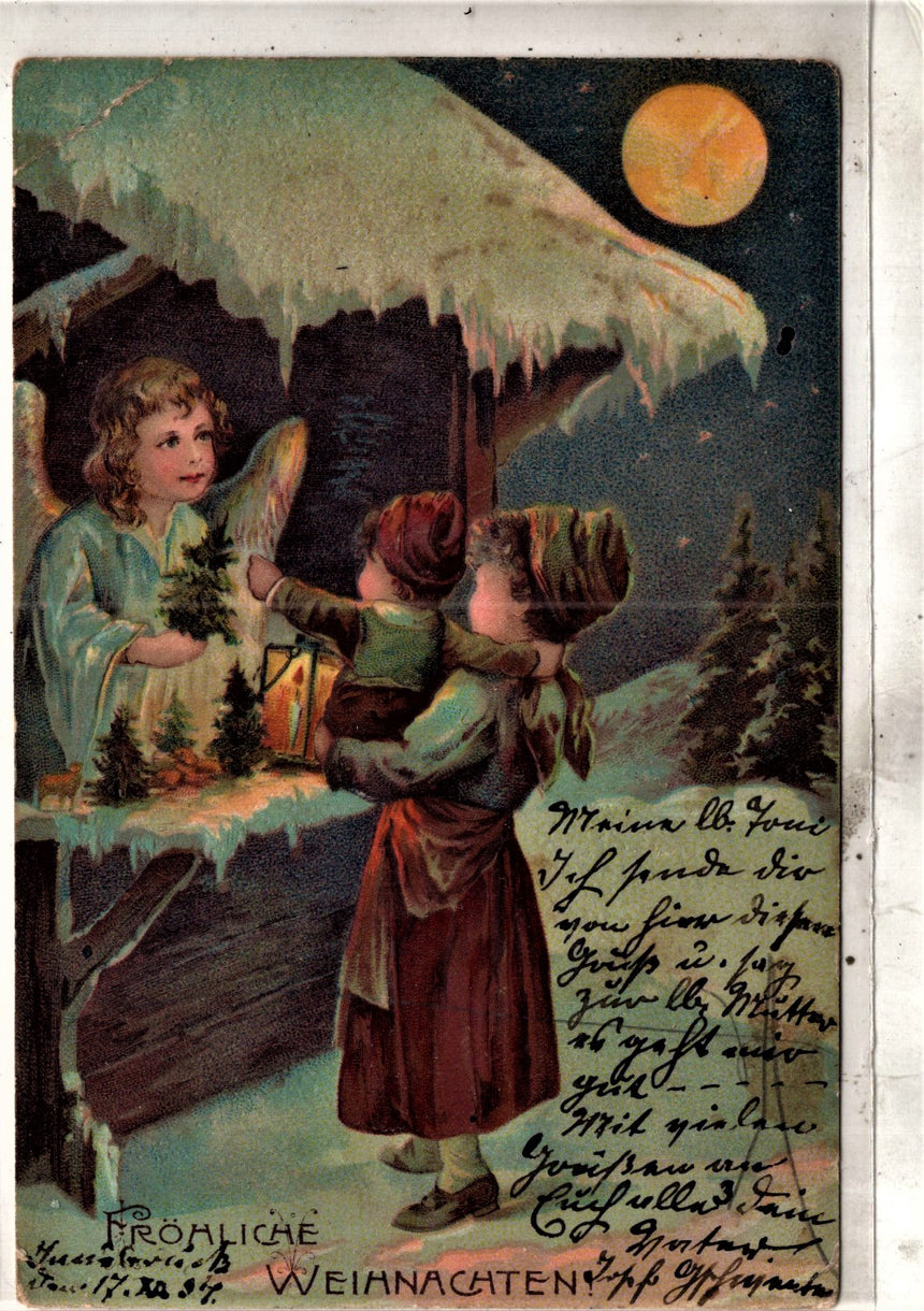 Cartolina Buon Natale / anno. Frohe Weihnachten / Neues Jahr. Merry Christmas & Happy New Year | Collezionissimo