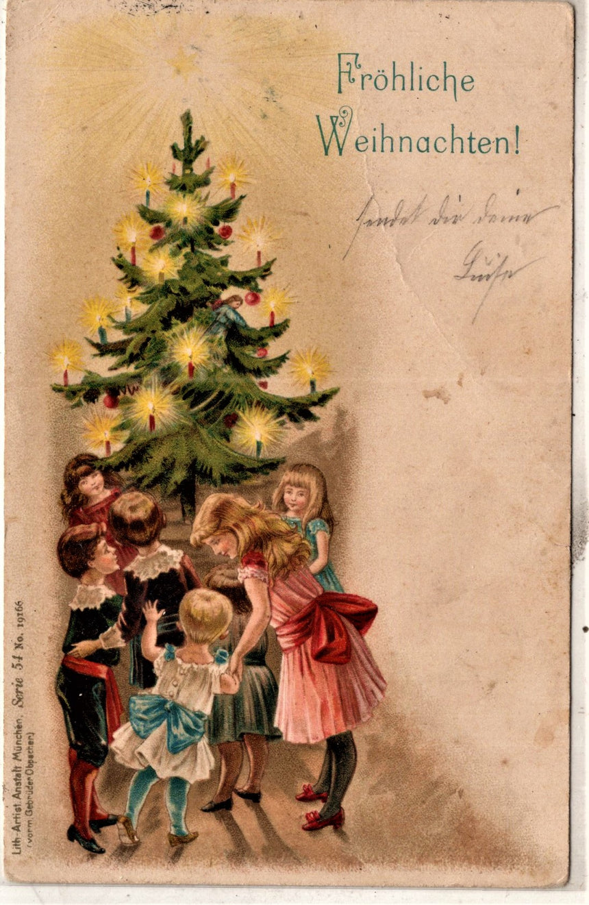 Cartolina Buon Natale / anno. Frohe Weihnachten / Neues Jahr. Merry Christmas & Happy New Year | Collezionissimo