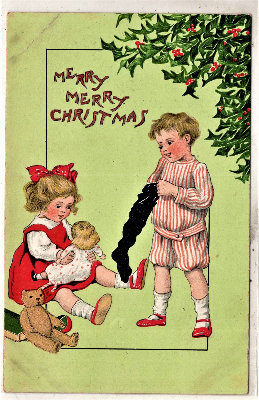 Cartolina Buon Natale / anno. Frohe Weihnachten / Neues Jahr. Merry Christmas & Happy New Year | Collezionissimo