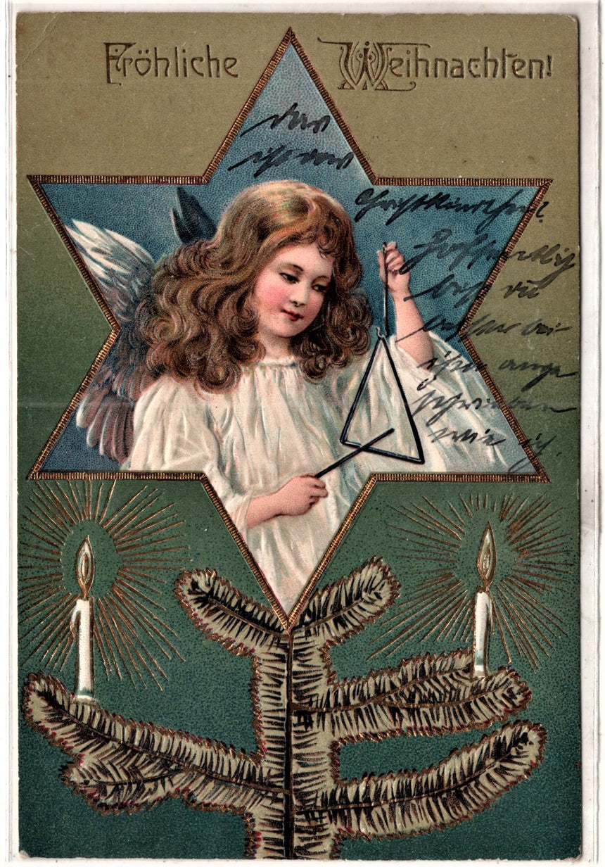 Cartolina Buon Natale / anno. Frohe Weihnachten / Neues Jahr. Merry Christmas & Happy New Year | Collezionissimo