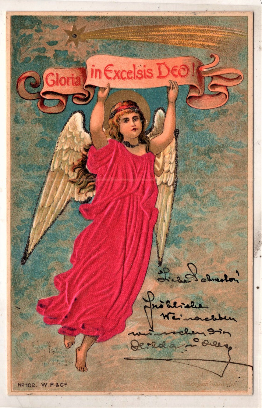 Cartolina Buon Natale / anno. Frohe Weihnachten / Neues Jahr. Merry Christmas & Happy New Year | Collezionissimo