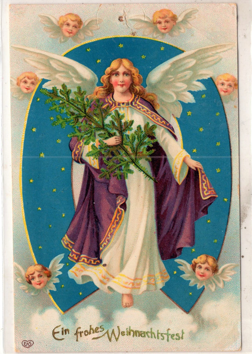 Cartolina Buon Natale / anno. Frohe Weihnachten / Neues Jahr. Merry Christmas & Happy New Year | Collezionissimo