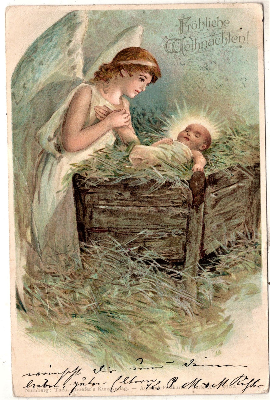 Cartolina Buon Natale / anno. Frohe Weihnachten / Neues Jahr. Merry Christmas & Happy New Year | Collezionissimo