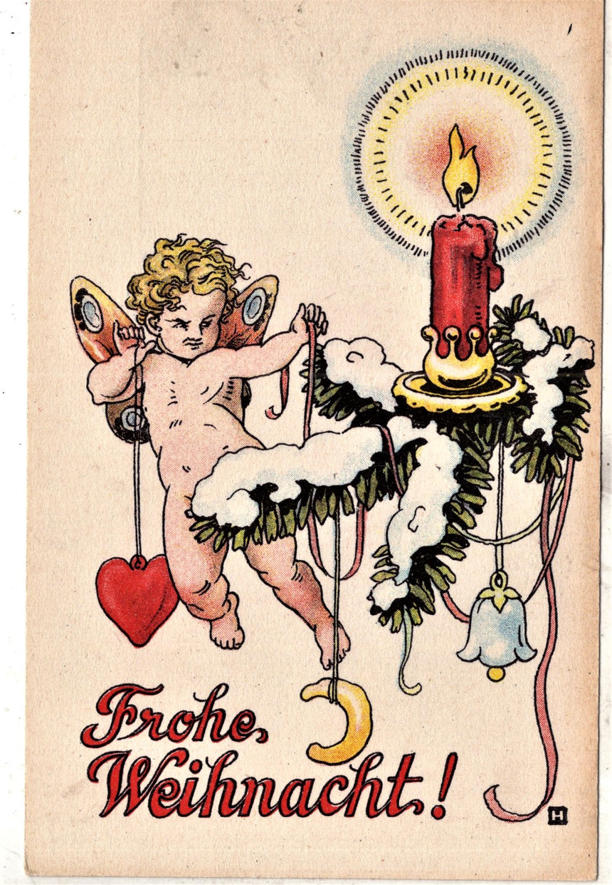 Cartolina Buon Natale / anno. Frohe Weihnachten / Neues Jahr. Merry Christmas & Happy New Year | Collezionissimo