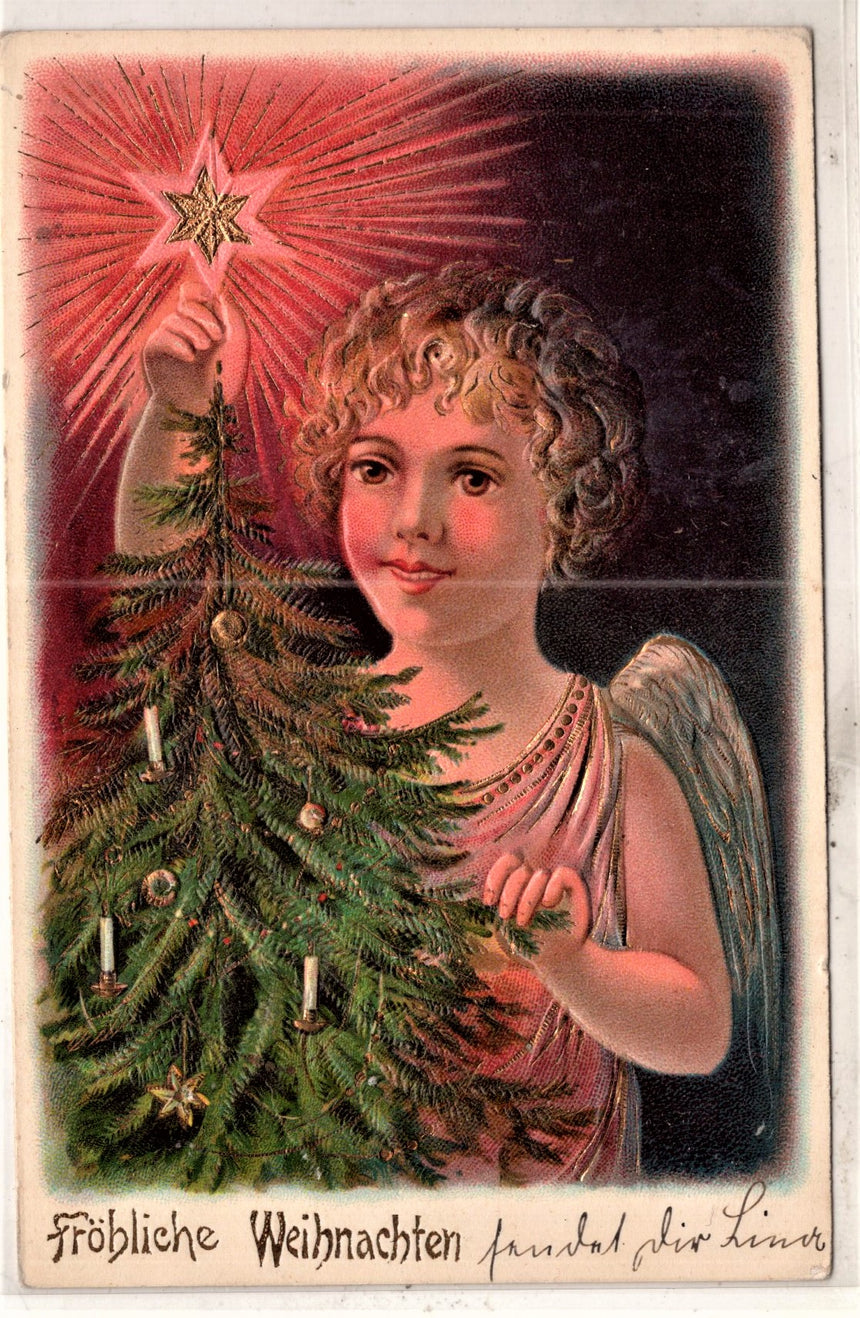 Cartolina Buon Natale / anno. Frohe Weihnachten / Neues Jahr. Merry Christmas & Happy New Year | Collezionissimo