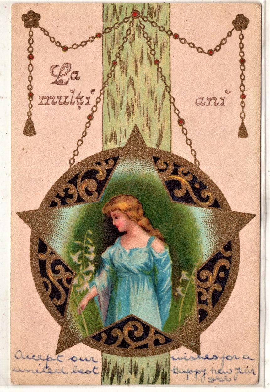 Cartolina Buon Natale / anno. Frohe Weihnachten / Neues Jahr. Merry Christmas & Happy New Year | Collezionissimo