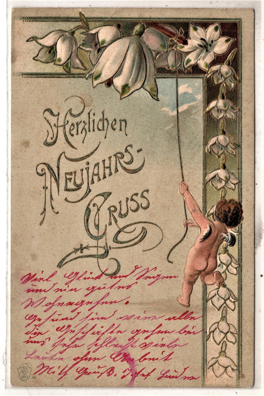 Cartolina Buon Natale / anno. Frohe Weihnachten / Neues Jahr. Merry Christmas & Happy New Year | Collezionissimo