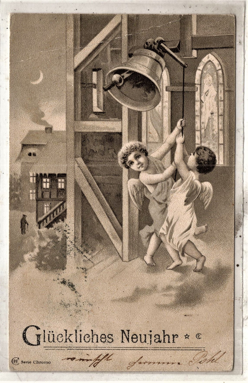 Cartolina Buon Natale / anno. Frohe Weihnachten / Neues Jahr. Merry Christmas & Happy New Year | Collezionissimo