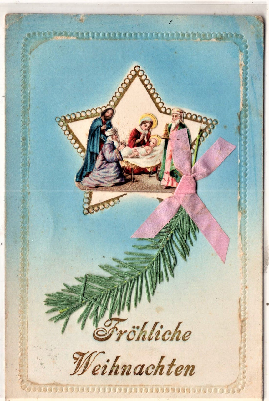 Cartolina Buon Natale / anno. Frohe Weihnachten / Neues Jahr. Merry Christmas & Happy New Year | Collezionissimo