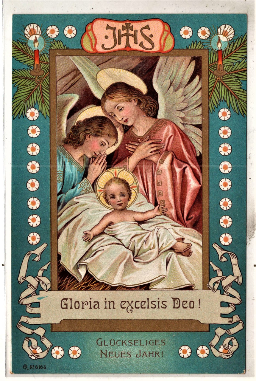 Cartolina Buon Natale / anno. Frohe Weihnachten / Neues Jahr. Merry Christmas & Happy New Year | Collezionissimo