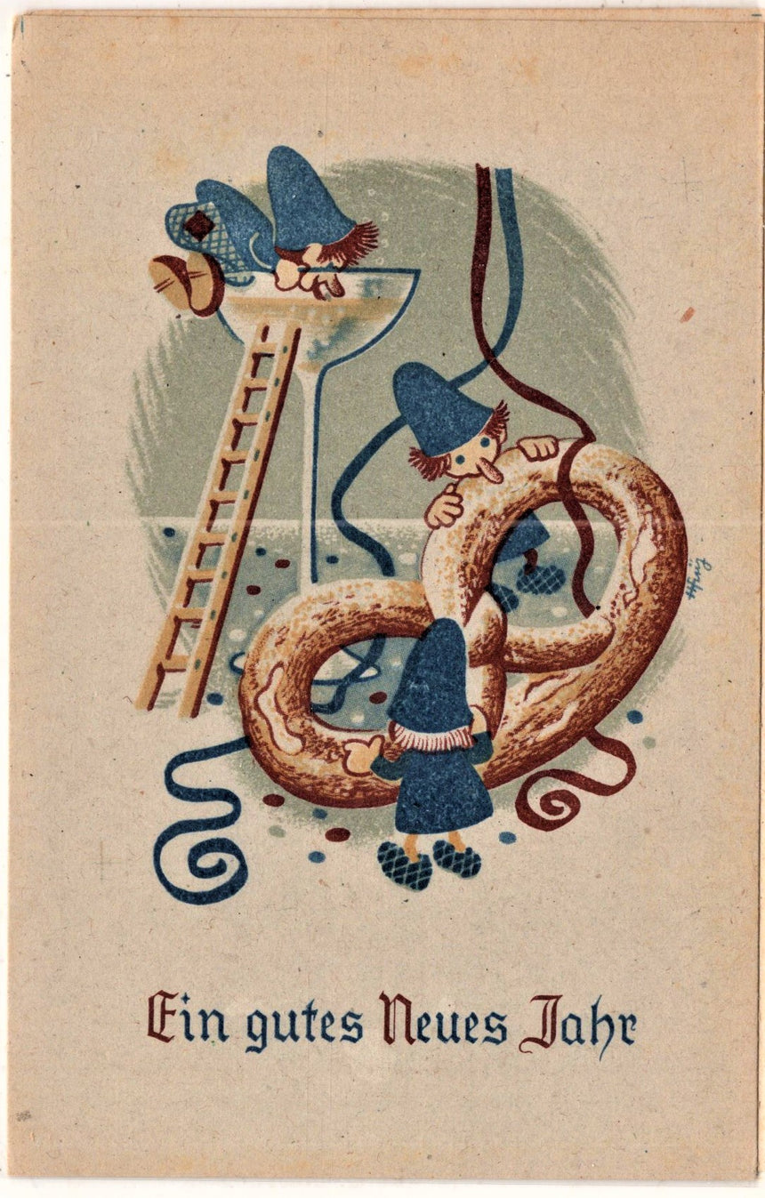 Cartolina Buon Natale / anno. Frohe Weihnachten / Neues Jahr. Merry Christmas & Happy New Year | Collezionissimo