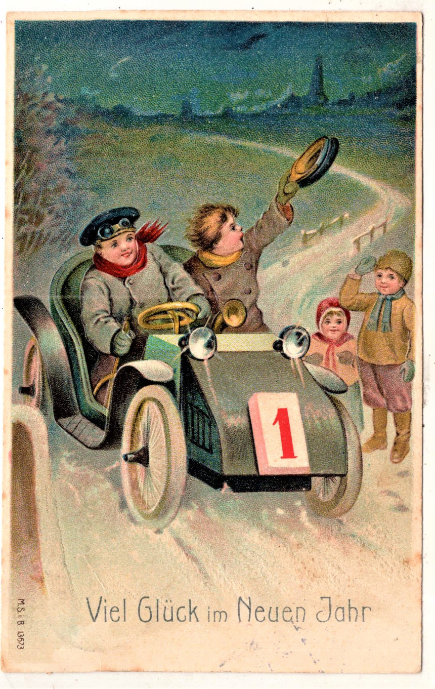 Cartolina Buon Natale / anno. Frohe Weihnachten / Neues Jahr. Merry Christmas & Happy New Year | Collezionissimo