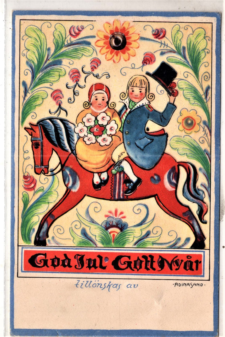 Cartolina Buon Natale / anno. Frohe Weihnachten / Neues Jahr. Merry Christmas & Happy New Year | Collezionissimo