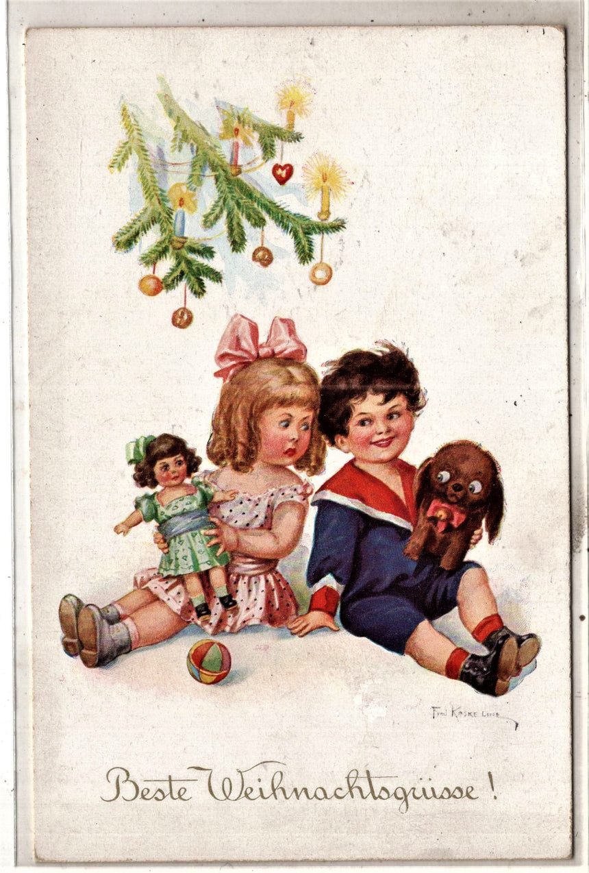 Cartolina Buon Natale / anno. Frohe Weihnachten / Neues Jahr. Merry Christmas & Happy New Year | Collezionissimo