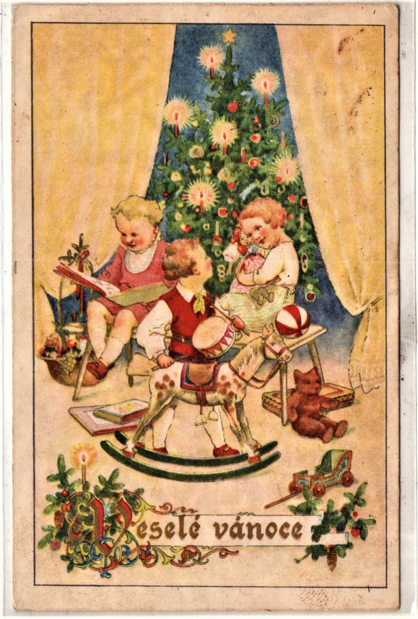 Cartolina Buon Natale / anno. Frohe Weihnachten / Neues Jahr. Merry Christmas & Happy New Year | Collezionissimo