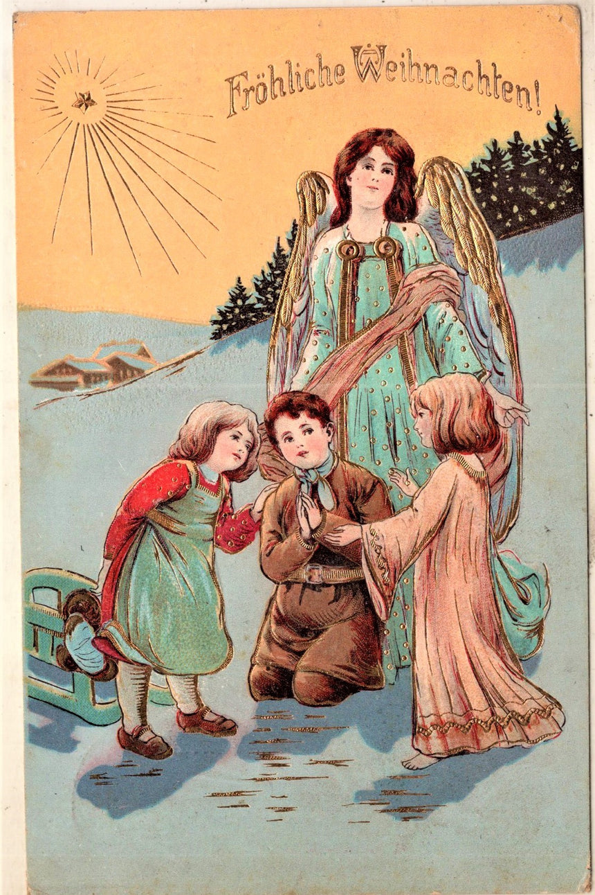 Cartolina Buon Natale / anno. Frohe Weihnachten / Neues Jahr. Merry Christmas & Happy New Year | Collezionissimo