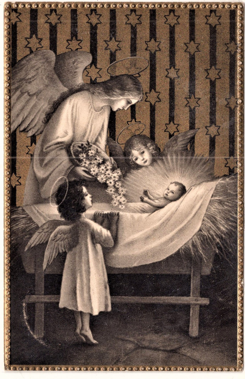 Cartolina Buon Natale / anno. Frohe Weihnachten / Neues Jahr. Merry Christmas & Happy New Year | Collezionissimo