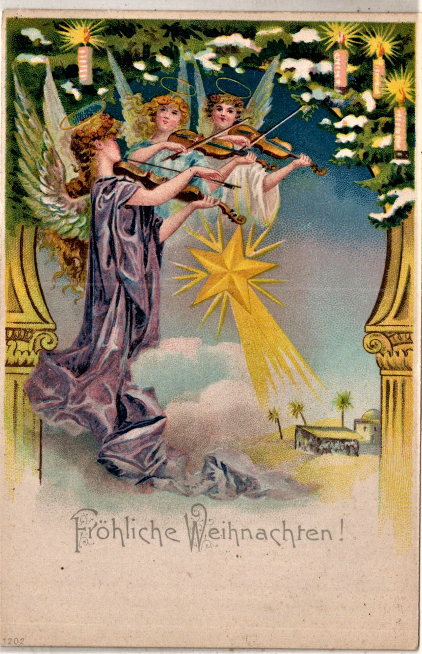 Cartolina Buon Natale / anno. Frohe Weihnachten / Neues Jahr. Merry Christmas & Happy New Year | Collezionissimo