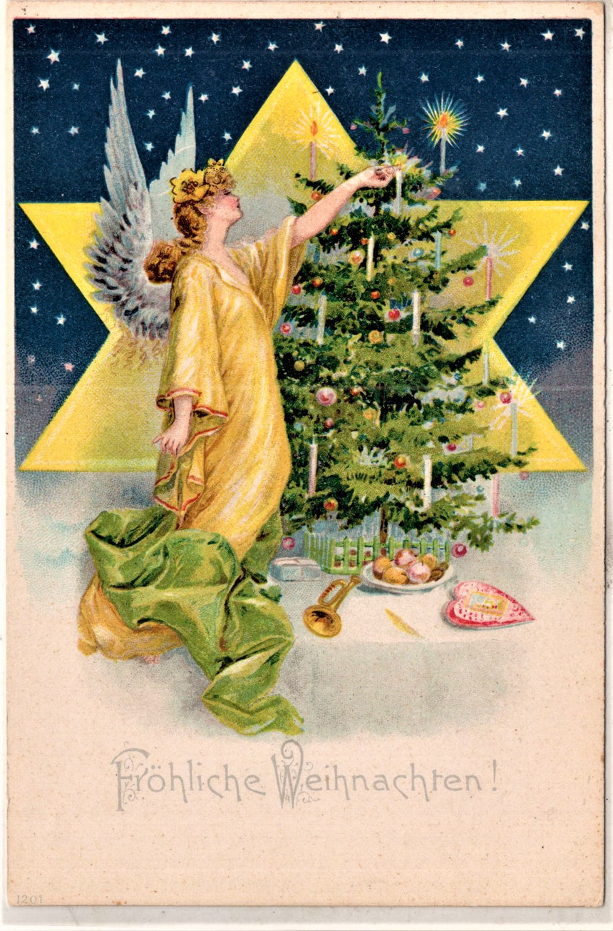 Cartolina Buon Natale / anno. Frohe Weihnachten / Neues Jahr. Merry Christmas & Happy New Year | Collezionissimo