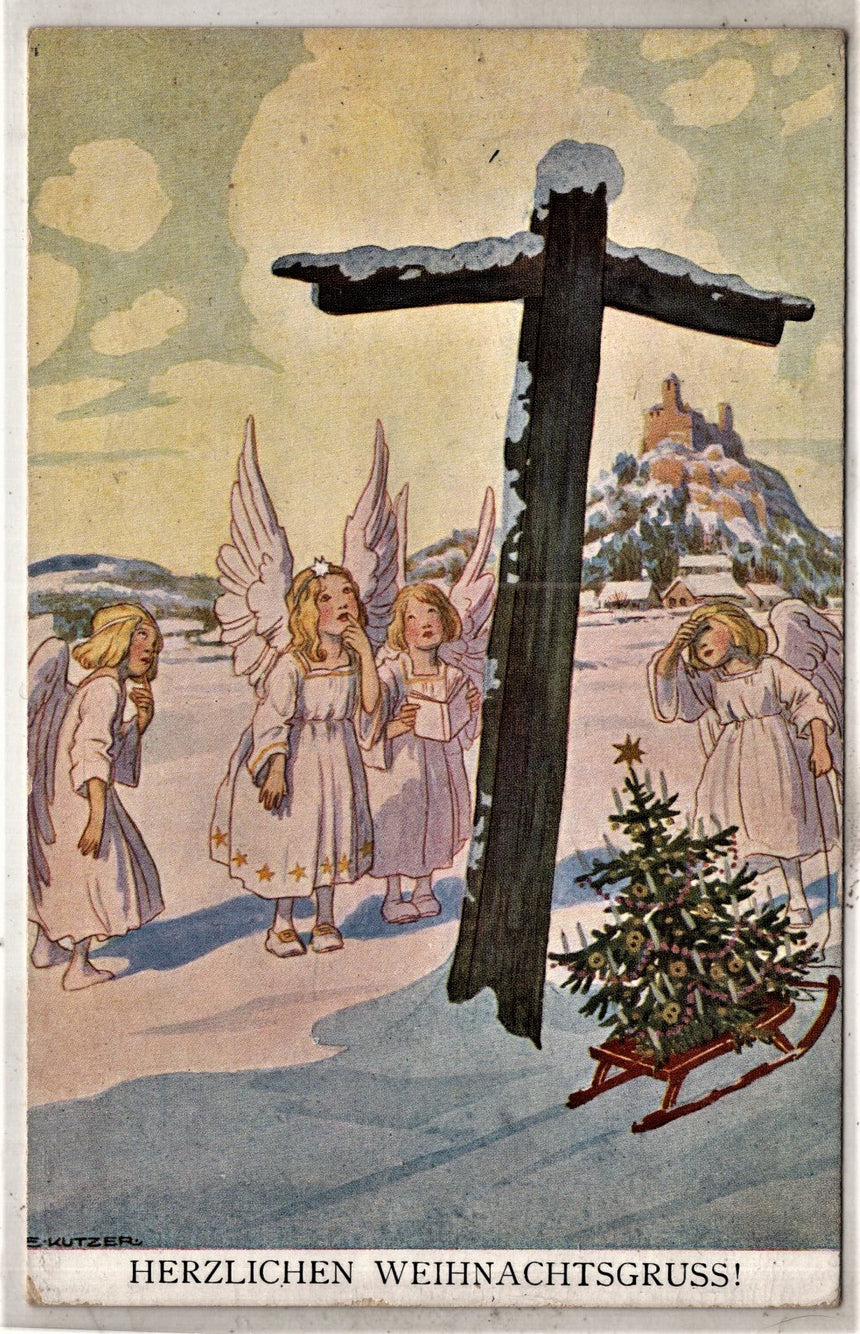 Cartolina Buon Natale / anno. Frohe Weihnachten / Neues Jahr. Merry Christmas & Happy New Year | Collezionissimo