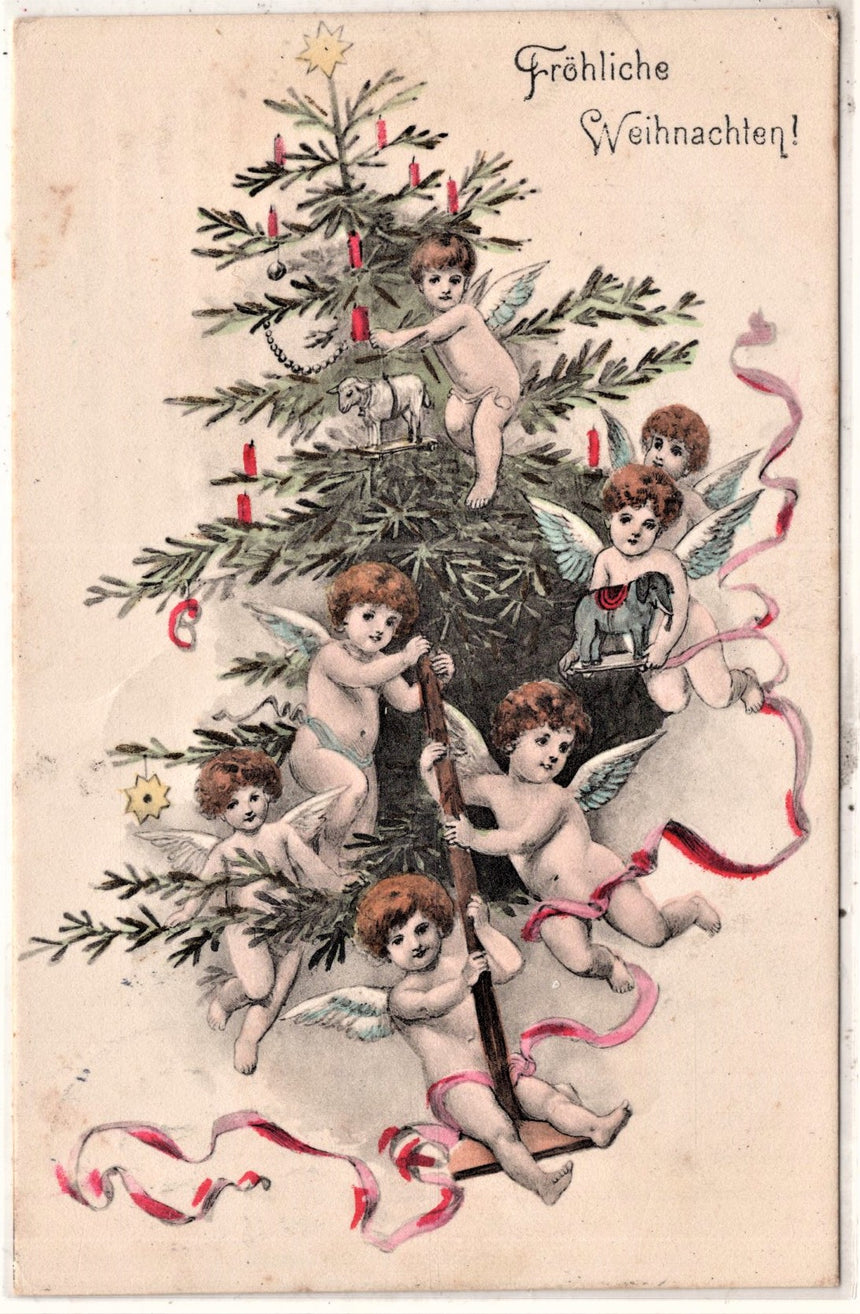 Cartolina Buon Natale / anno. Frohe Weihnachten / Neues Jahr. Merry Christmas & Happy New Year | Collezionissimo