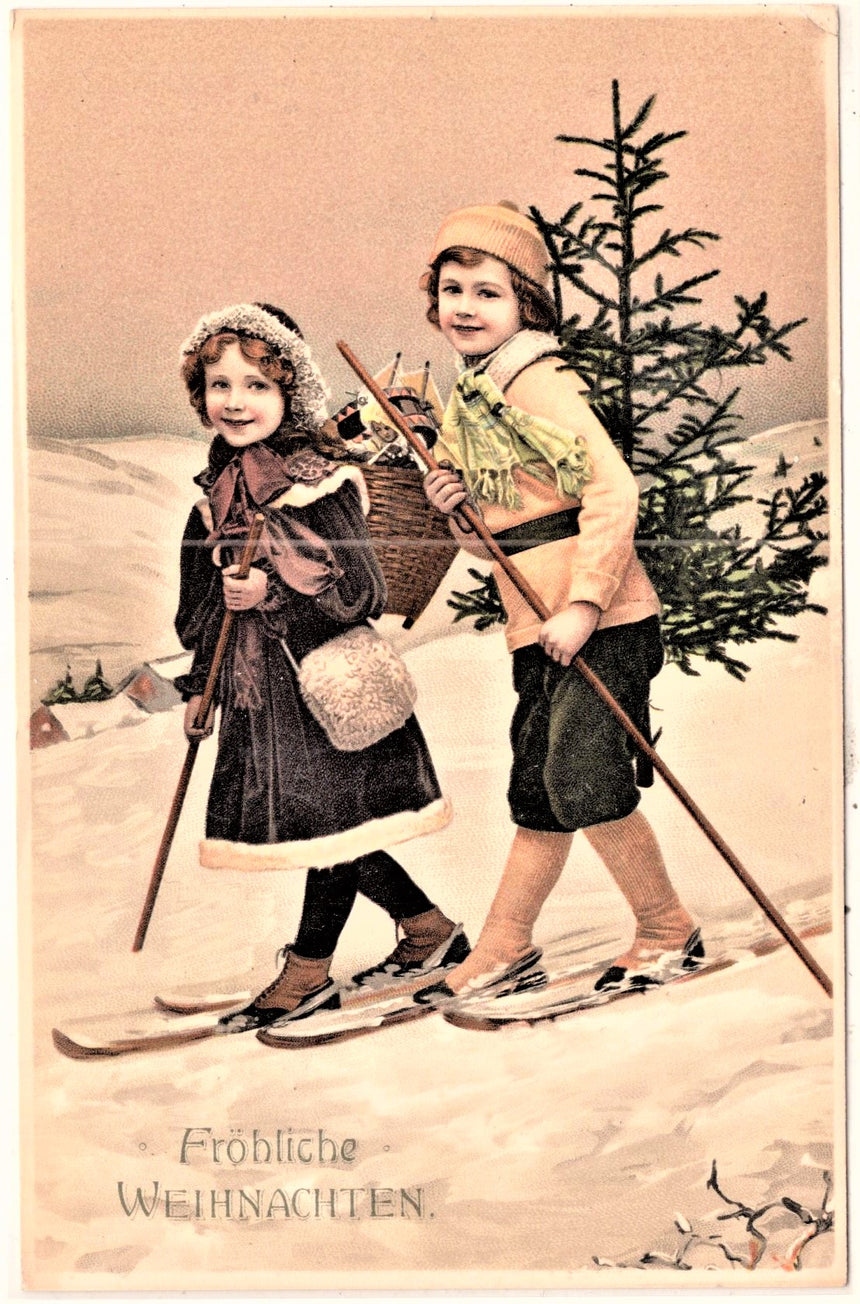 Cartolina Buon Natale / anno. Frohe Weihnachten / Neues Jahr. Merry Christmas & Happy New Year | Collezionissimo