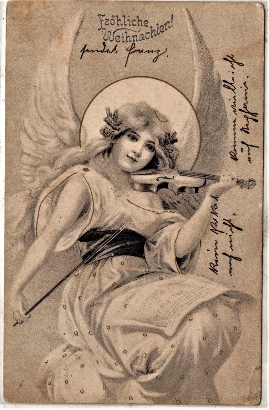 Cartolina Buon Natale / anno. Frohe Weihnachten / Neues Jahr. Merry Christmas & Happy New Year | Collezionissimo