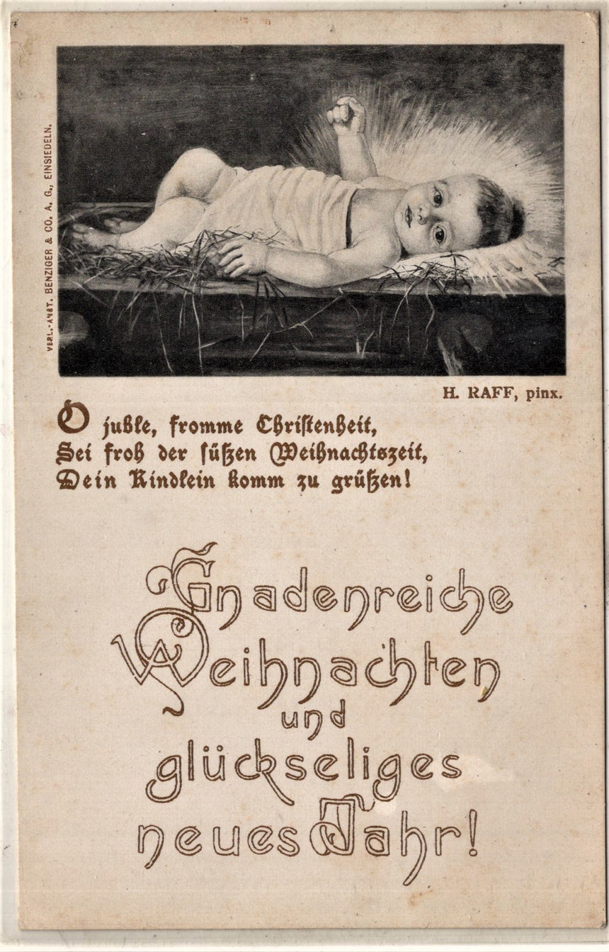 Cartolina Buon Natale / anno. Frohe Weihnachten / Neues Jahr. Merry Christmas & Happy New Year | Collezionissimo