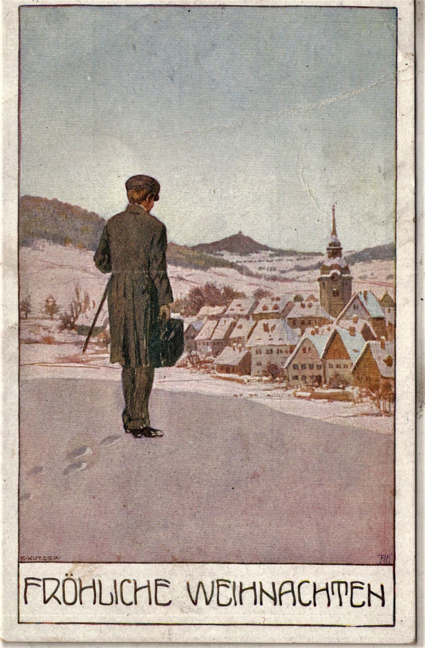 Cartolina Buon Natale / anno. Frohe Weihnachten / Neues Jahr. Merry Christmas & Happy New Year | Collezionissimo