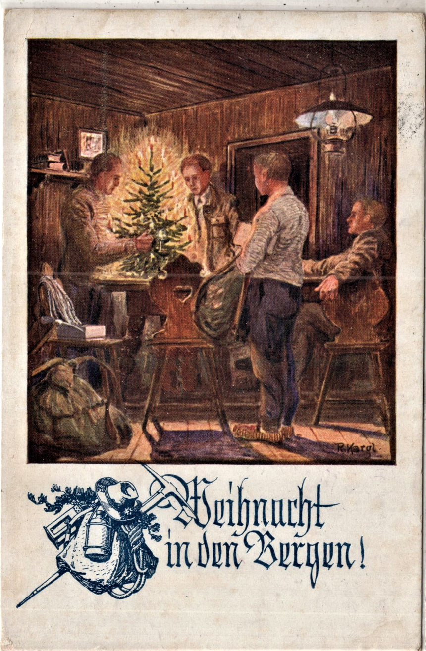 Cartolina Buon Natale / anno. Frohe Weihnachten / Neues Jahr. Merry Christmas & Happy New Year | Collezionissimo