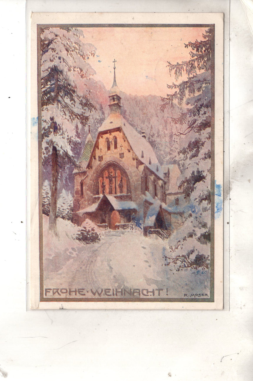 Cartolina Buon Natale / anno. Frohe Weihnachten / Neues Jahr. Merry Christmas & Happy New Year | Collezionissimo