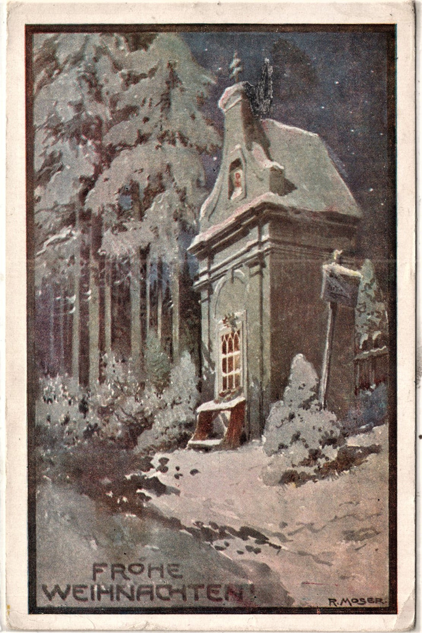 Cartolina Buon Natale / anno. Frohe Weihnachten / Neues Jahr. Merry Christmas & Happy New Year | Collezionissimo