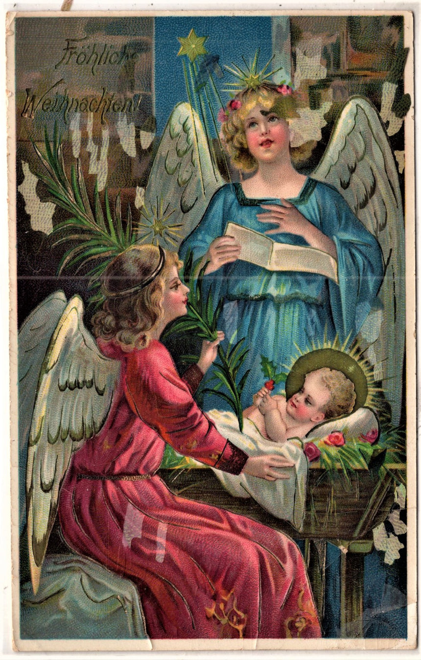 Cartolina Buon Natale / anno. Frohe Weihnachten / Neues Jahr. Merry Christmas & Happy New Year | Collezionissimo