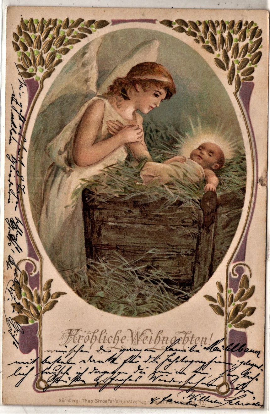 Cartolina Buon Natale / anno. Frohe Weihnachten / Neues Jahr. Merry Christmas & Happy New Year | Collezionissimo