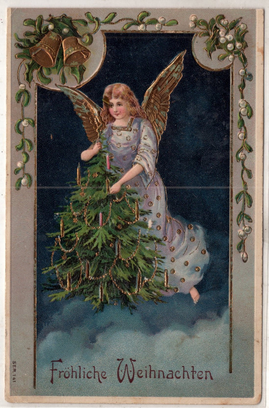 Cartolina Buon Natale / anno. Frohe Weihnachten / Neues Jahr. Merry Christmas & Happy New Year | Collezionissimo